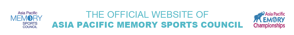 Asia Pacific Memory Sports Council & The World Memory Championships